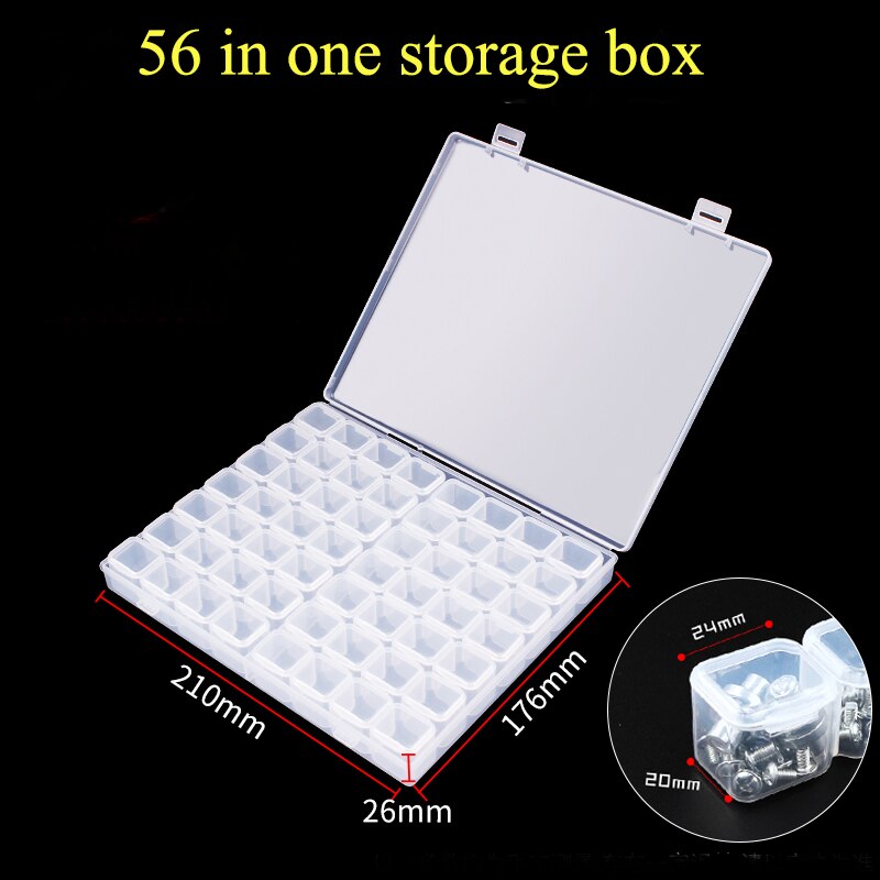 Transparent Plastic element box small screw sorting box hardware storage box mini flip part Small Component Jewelry Tool Box