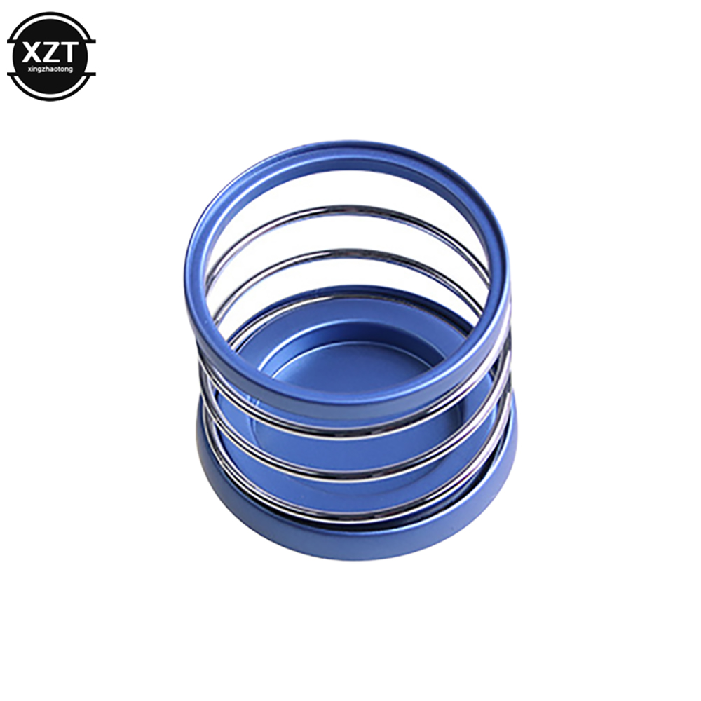 Porte-gobelet à ressort pour voiture, support de téléphone pour boisson T1, accessoires d'intérieur de voiture, portable, universel, évaluation, stockage,: Bleu