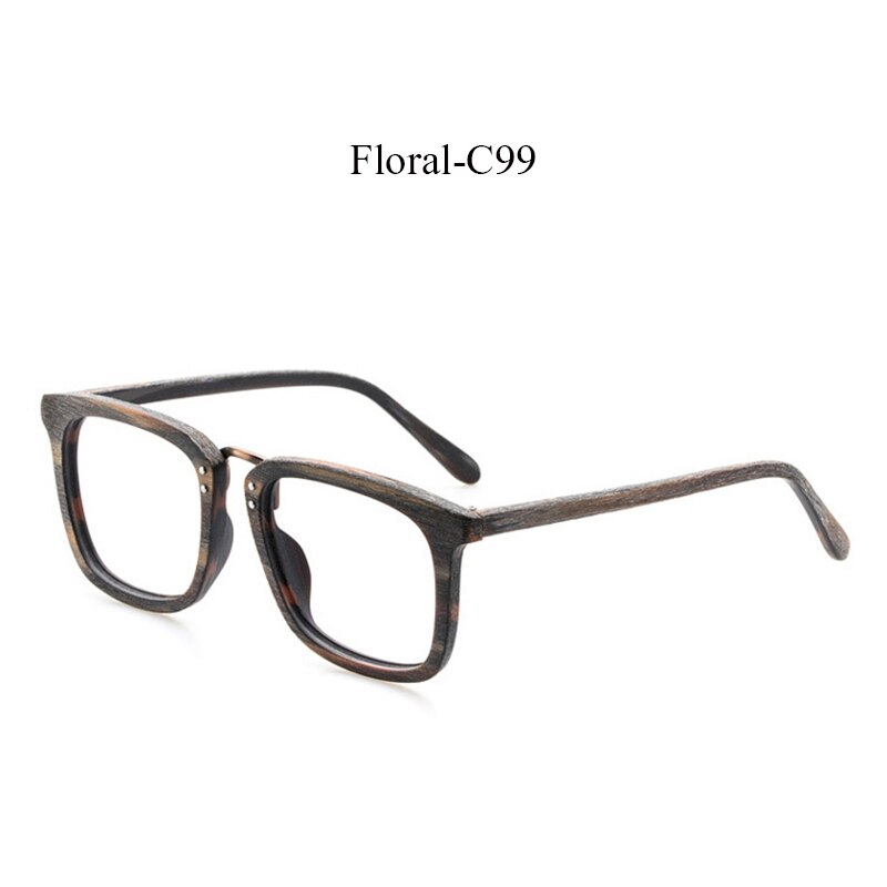 Hdcrafter träglasögonbågar män optiskt receptbelagda läsglas glasögonbågar träglasögon lunette de vue: C99