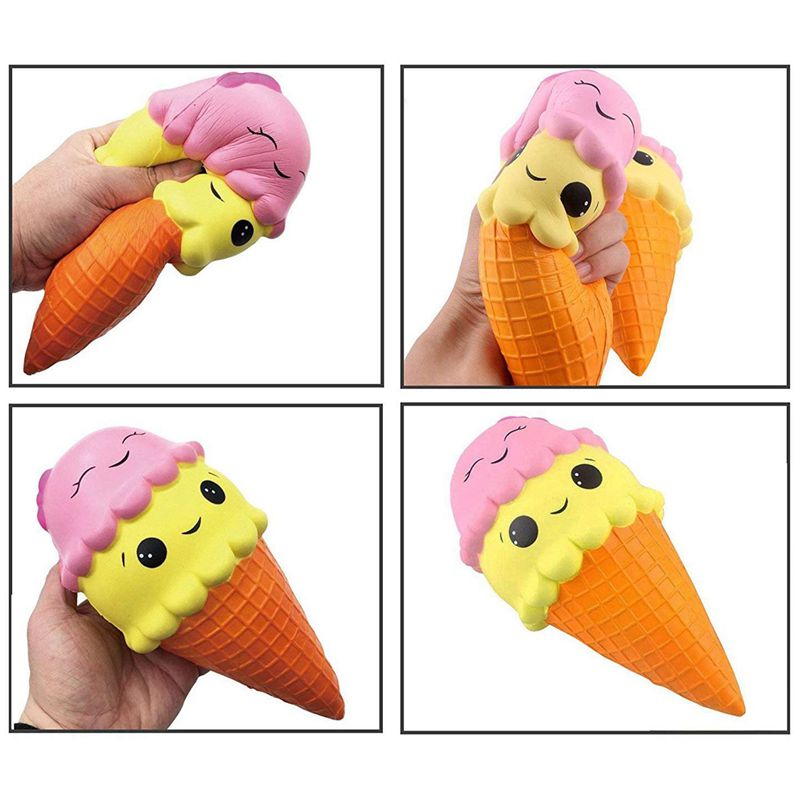 Slow Rising Jumbo Squishies Pack Squishys Girls Boys Scented Squishy Toy Squeeze Stress Reliever (Double Ice Tone + Water