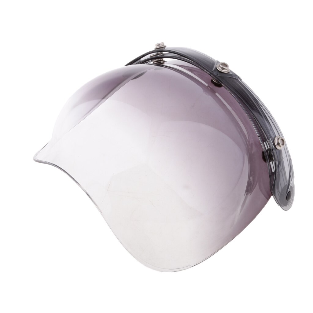 Motorcykel 3- snap gradient bubble shield til 3/4 bonanza hjelme