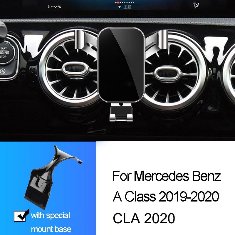 Biltelefonholder til mercedes benz a klasse  w177 a250 a180 a200 sedan cla air vent snap-type gravity beslag