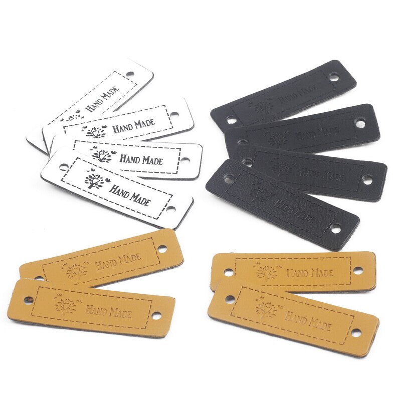 retro handgefertigt Mit Liebe Kleidung Etiketten 12 stücke Leben Baum Geprägte Stichworte DIY Flagge knapp Etiketten Für Kleidungsstück NäHenne Zubehör: gemischt 01