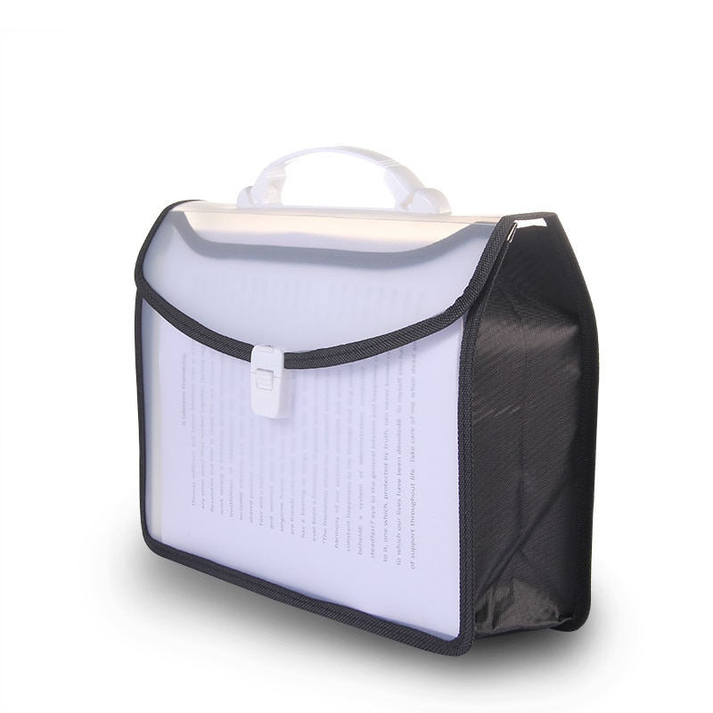 Large capacity A4 File Folder Document Bag Business Briefcase Paper Storage Organizer Bag Stationery School Office Supplies