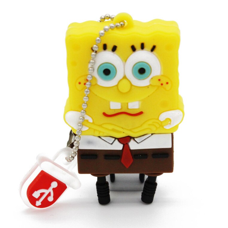 JASTER Sponge Bob usb flash drive cartoon Patrick Star&Sponge Bob Pendrive USB2.0 Flash 4GB/8GB/16GB/32GB/64GB Memory Stick: 64GB / C