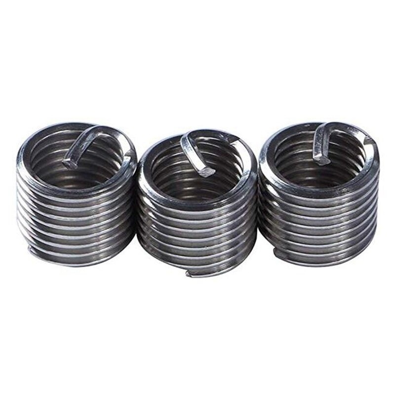 Juego de herramientas de reparación de llave de grifo M6, herramientas de mano, inserto de alambre de rosca roja, llave pequeña de acero inoxidable, 30 Uds.