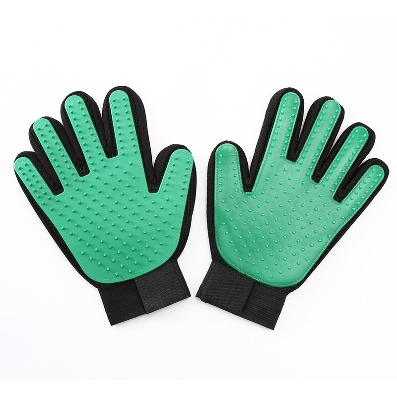 Silicone Pet Dog Cat Grooming Gloves Pet Cat Massage Glove Hair Brush Shower Comb Dog Bath Deshedding Cleaning Tool