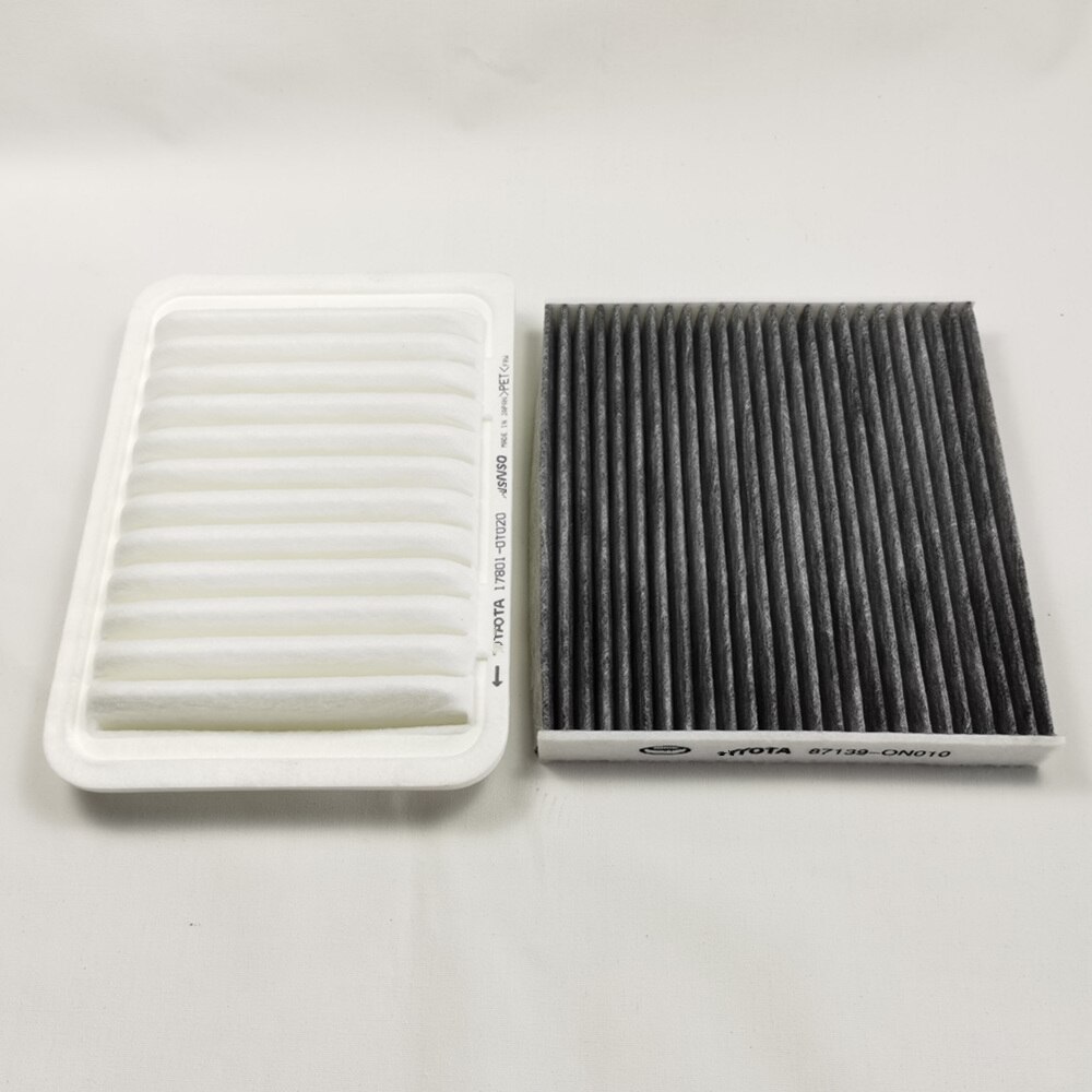 Luftfilter og kabinfilter for toyota corolla auris avensis rav 4 iii iv kullfilter oem 17801-21050 87139-06060 87139-0 n 010