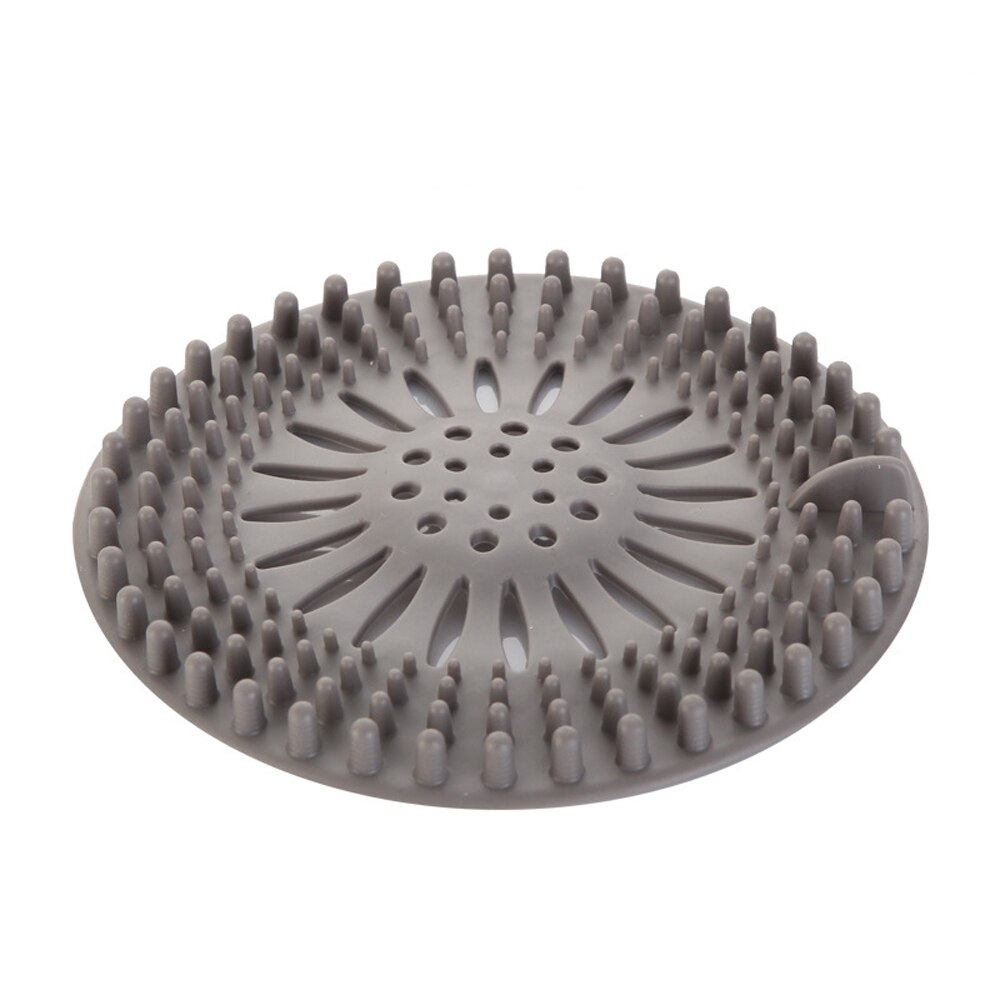 13*13cm Kreative Anti-Verstopfen Waschbecken Abfluss Boden Filter Haar Fänger See Stecker Dusche Stopper Waschbecken Pad waschbecken Sieb Schlecht: grau