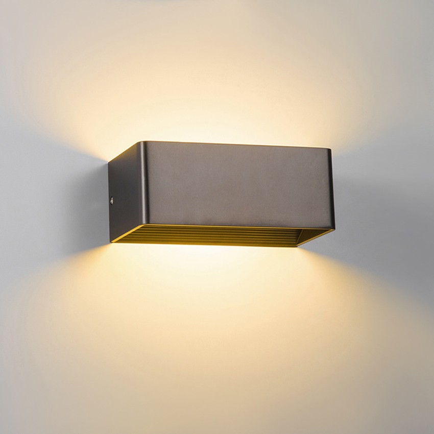 Ich bin Freien wasserdichte Wandleuchte quadratische Lampe Innen Schlafzimmer Wohnzimmer Wandleuchten Außenhof Veranda Lampe Leuchte Beleuchtung