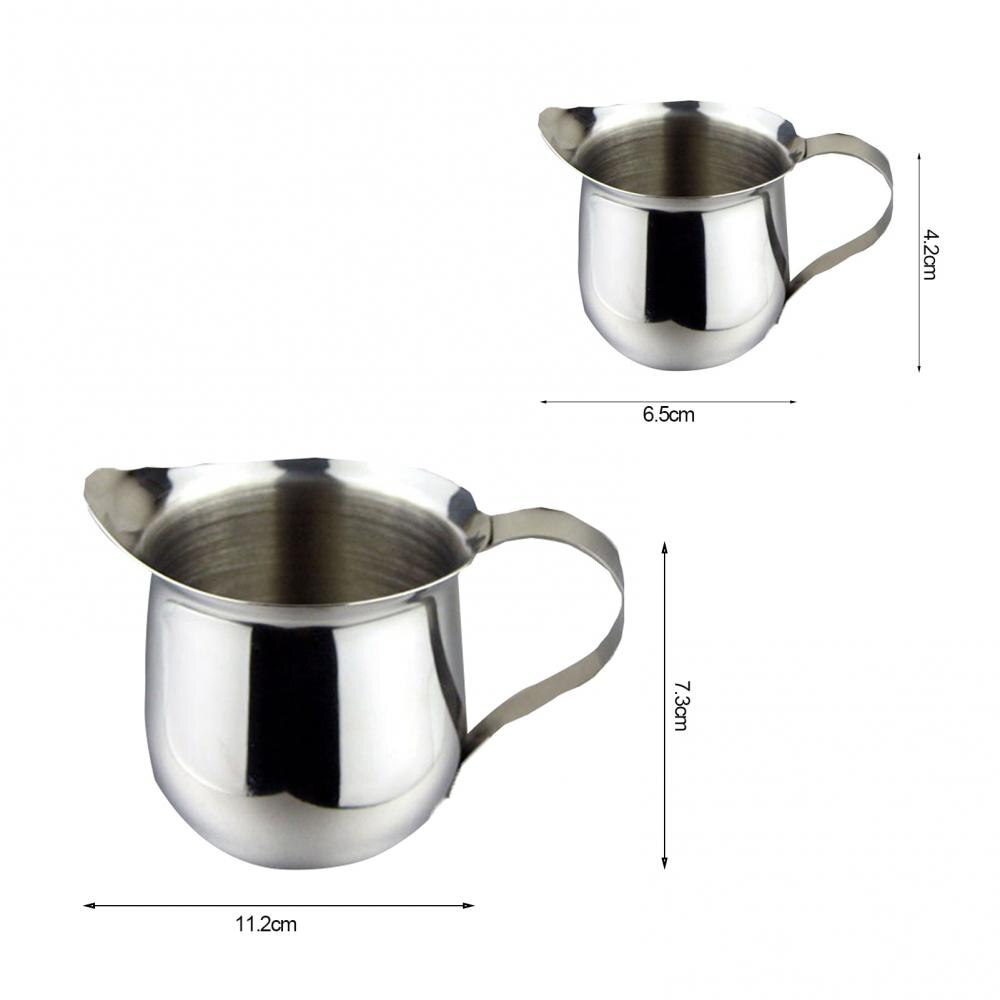 Pichet à lait en acier inoxydable, 60/90/150/240ml, mousseur à lait, pichet à café, tasse à fleurs, Cappuccino, expresso