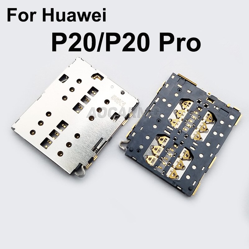 Aocarmo Für Huawei P20 / P20 Pro Sim Karte Tray Sockel Reader Halter Slot Reparatur Teile: Default Title