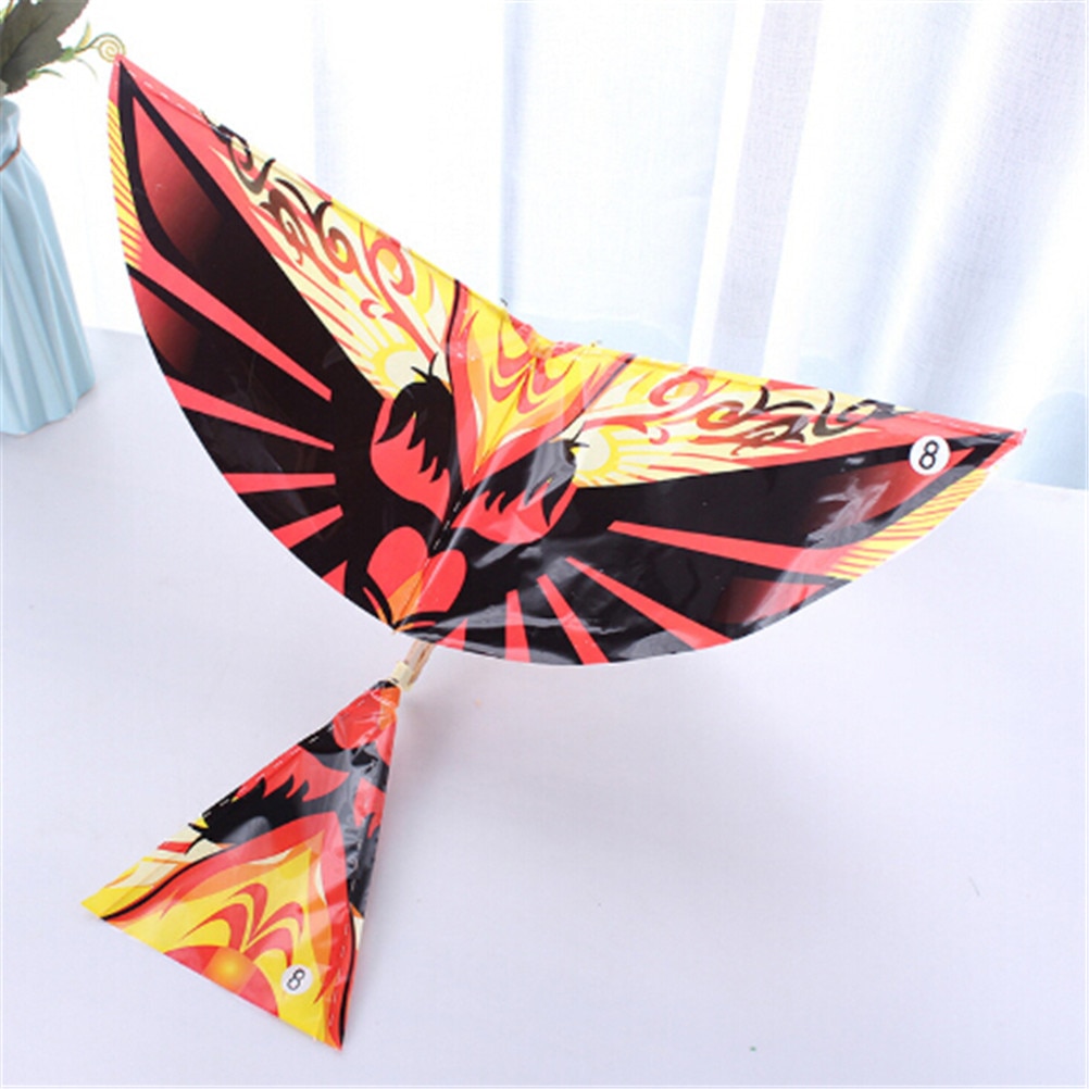 47*35.5cm Handmade DIY Rubber Band Power Bionic Air Plane Ornithopter Birds Models Science Kite Toys for Children Adults