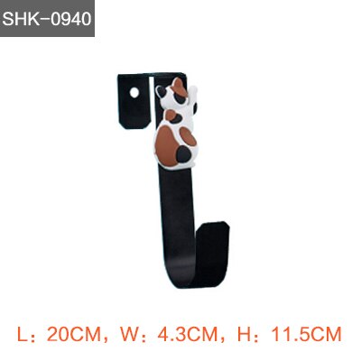 Cartoon kitten haak gratis punch deurhaak kinderkamer badkamer schattig dier ijzeren kapstok: Shk -0940