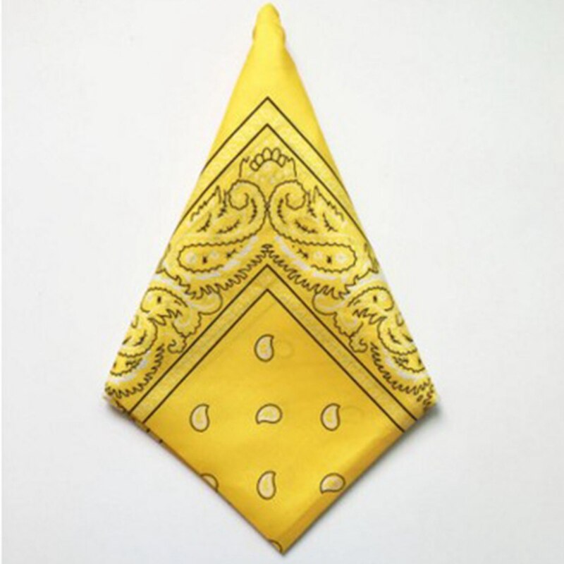 Bandana Square Scarf Unisex Hip Hop Headwear Hair Neck Scarf Men Square Scarves Print Handkerchie Cashew Flowers: YW
