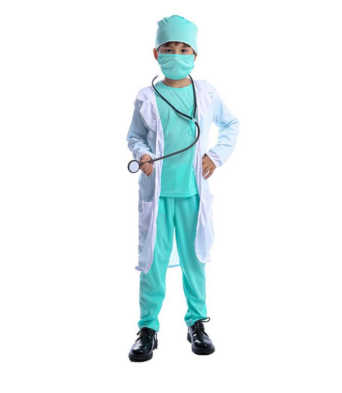 Ziekenhuis Dokter Kids Chirurg Dr Uniform Jongens Kind Carrière Halloween Cosplay Kostuum