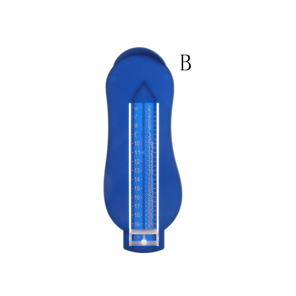 Barn spædbarn fod måle måler sko størrelse måle lineal værktøj baby barn sko småbarn spædbarn sko fittings måler fod måle: B