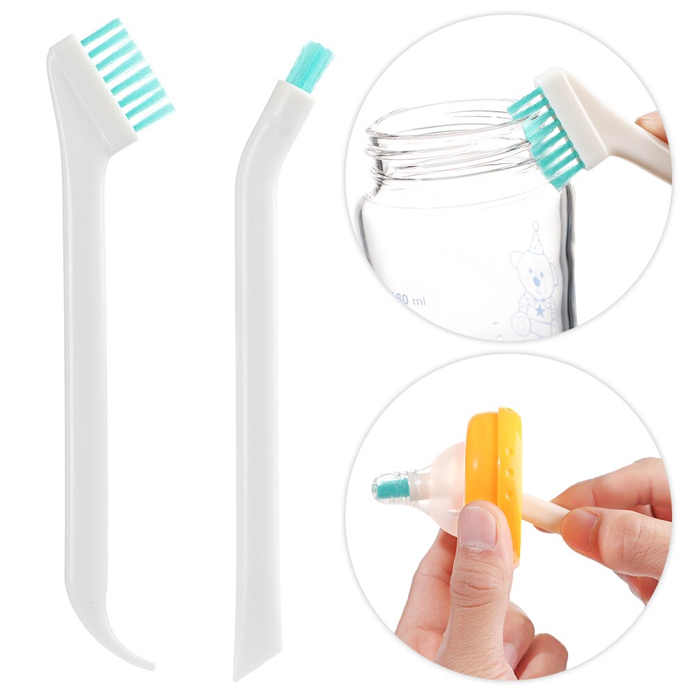 2/3pcs Bottle Brush Baby Bottle Nipple Cleaner Narrow Containers Gap Clean Baby Milk Bottle Nipple Brush Household Cleaning Tool