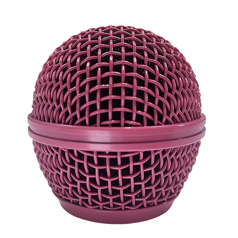 1 Stück für Shure sm58 Funk mikrofon Ersatz Metall mikrofon Kühlergrill ersetzt Beruf elle Party Mikrofon Kopfteil: grau