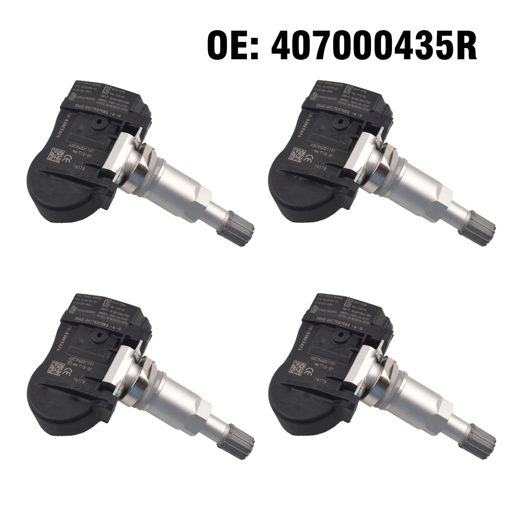 4pcs TPMS Tire Pressure Monitor System 433 MHZ Sensor for Renault Megane III Scenic 3 Laguna 3 4 Fluence Latitude