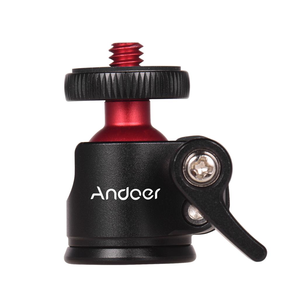 Andoer Mini Tripod Ball Head 360 Degree Swivel Ballheads Video Stand Panoramic Heads for DSLR Camera Maximum load 2kg: Default Title