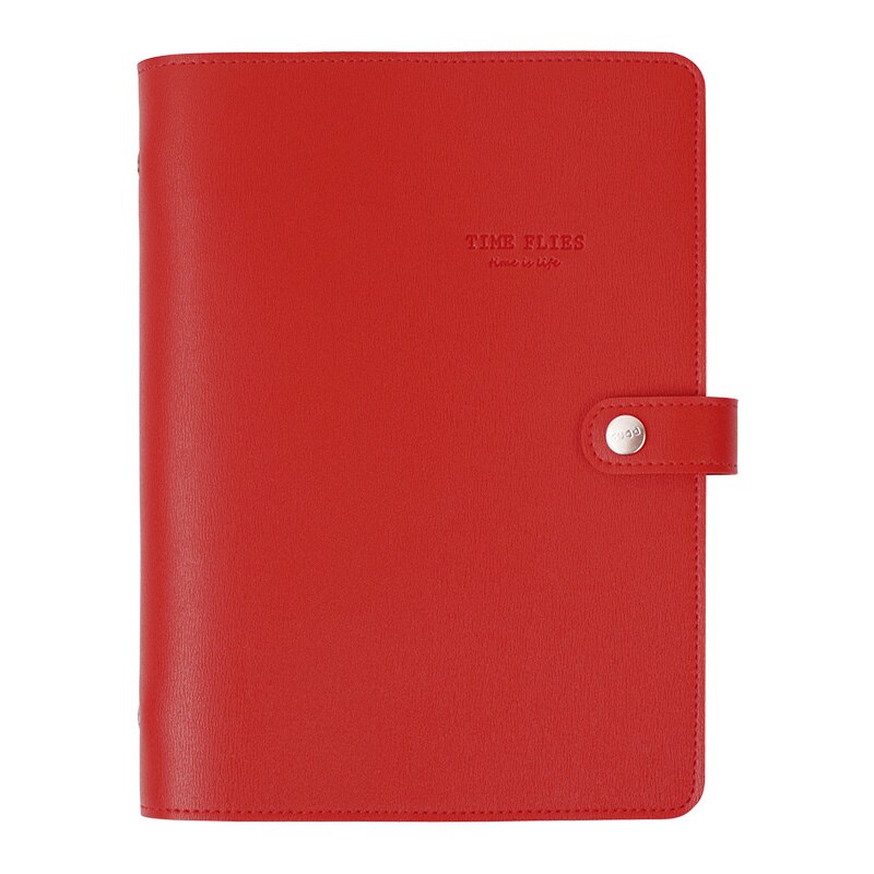 Macaron Cute Spiral Notebooks Stationery Fine Office School Personal Agenda Organizer Binder Diary Weekly Planner B5: Red / B5 Only Cover