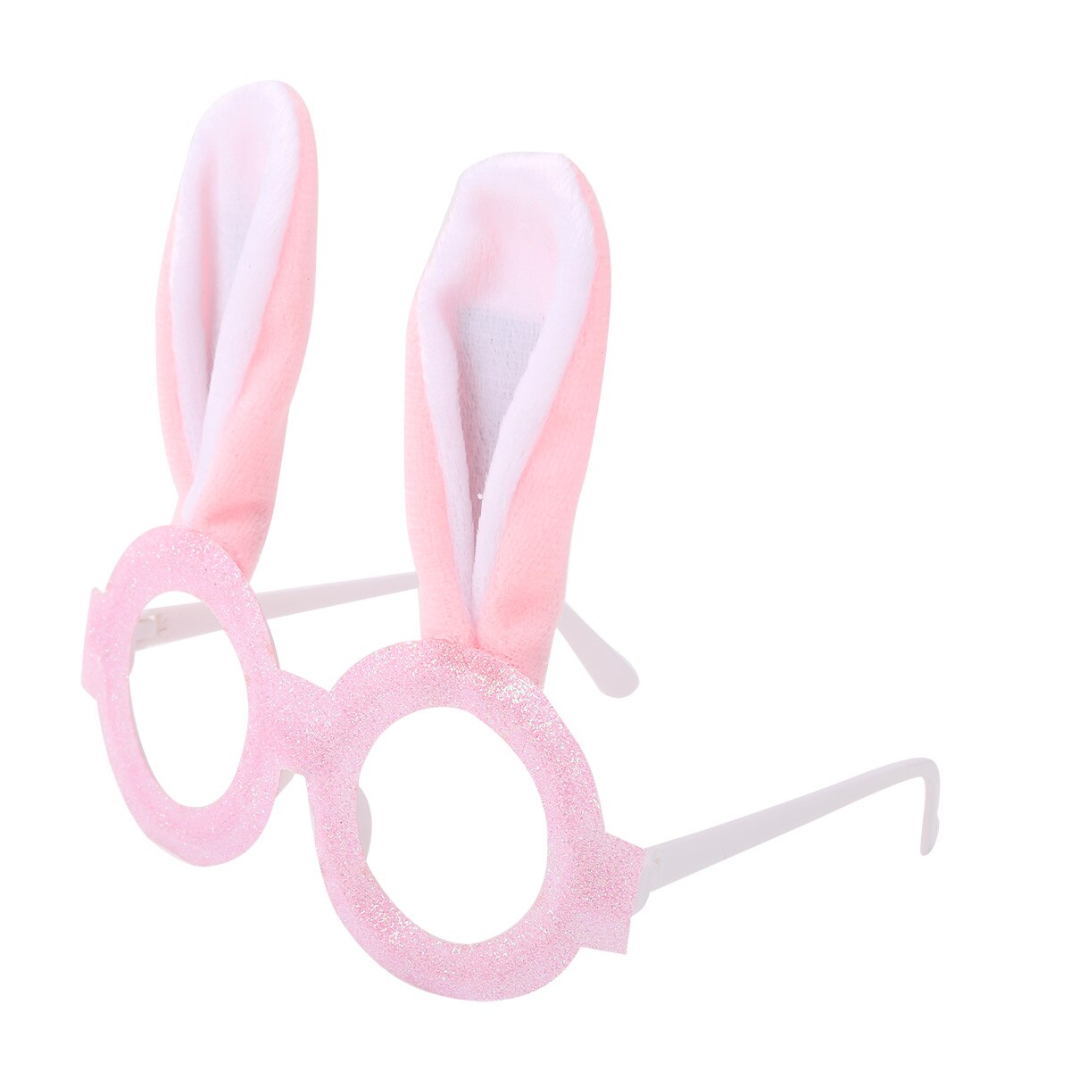 Glittery Cute Rabbit Ears Eyeglasses Frame Children Kits Birthday Eyewear Masquerade Party Cosplay Bunny Glasses Photo Prop