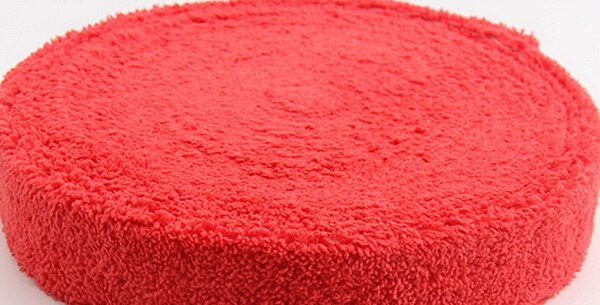 1 rulle skridsikkert håndklæde badmintongreb svedbånd tennis overgrip wrap til fiskestang ketcher håndtag sport tape accesorios: Rød