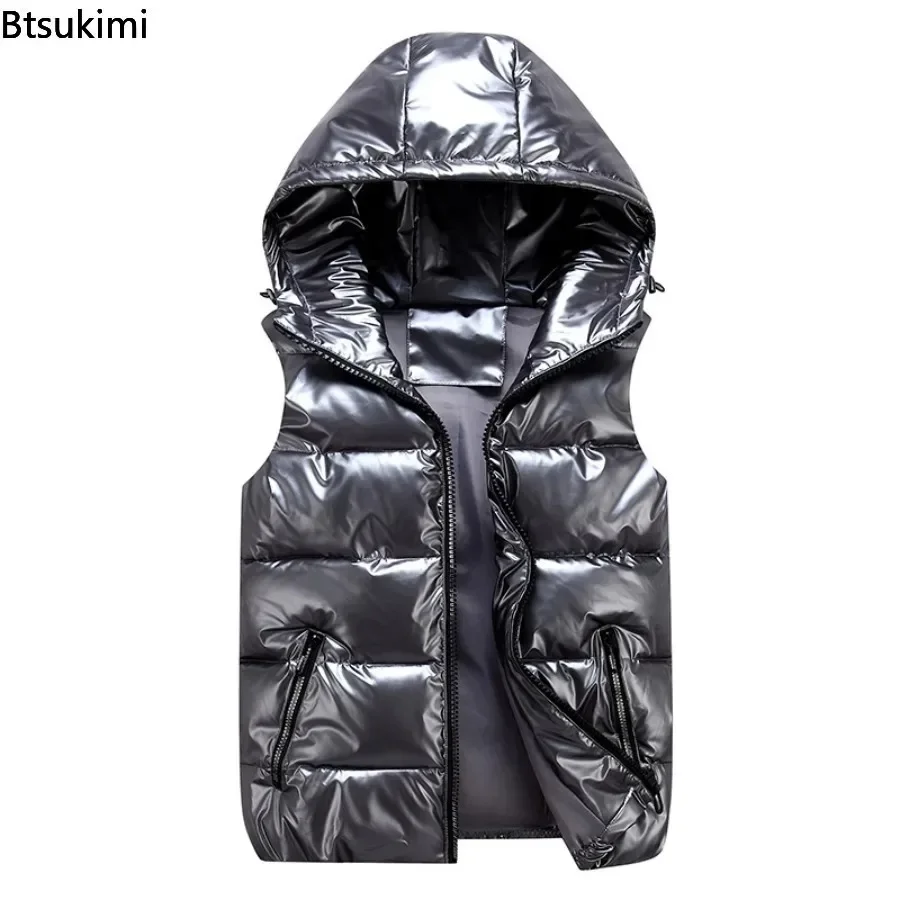Heren Capuchon Vest - Lichtgewicht Waterdicht Casual Parka Vest met Zakken - Polyester