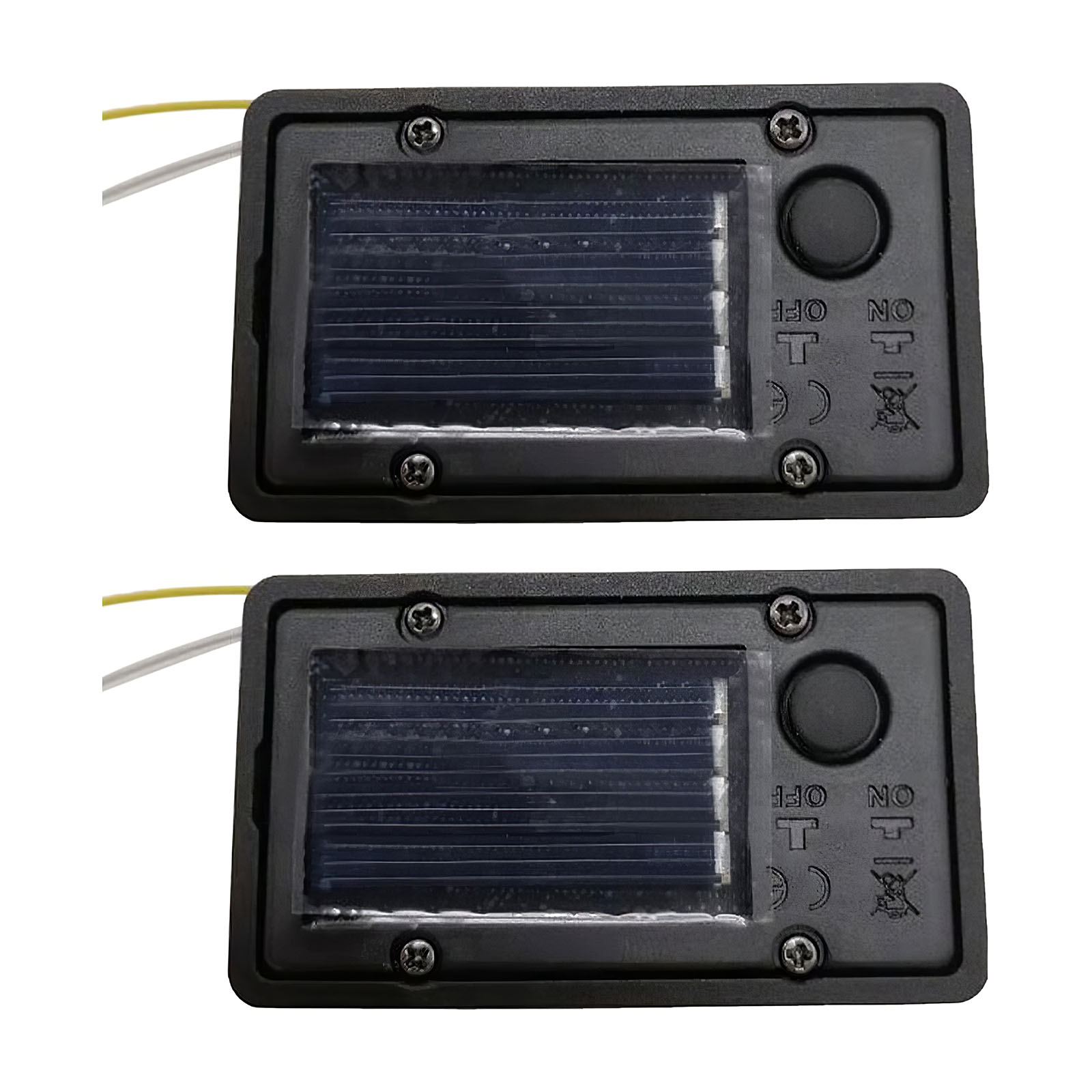 2 Stuks Vervangende Batterij Dozen Waterdicht On/Off Switch Solar Lamp Batterij Box Voor Outdoor Tuin Gazon Vierkante Solar led Licht