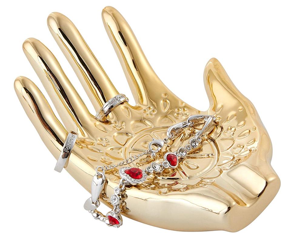 Nordic Ins Keramiek Gouden Palm Sieraden Platen Ketting Display Schotel Oorbellen Ring Opslag Kommen Decoratie Ambachten Decor