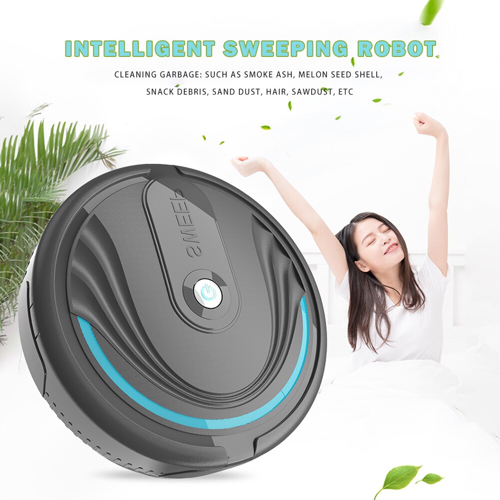 Household Vacuum Cleaner USB Charging Type Smart Electrostatic Cleaning Machine Dry Wet Sweeping Vacuum Cleaning Tool