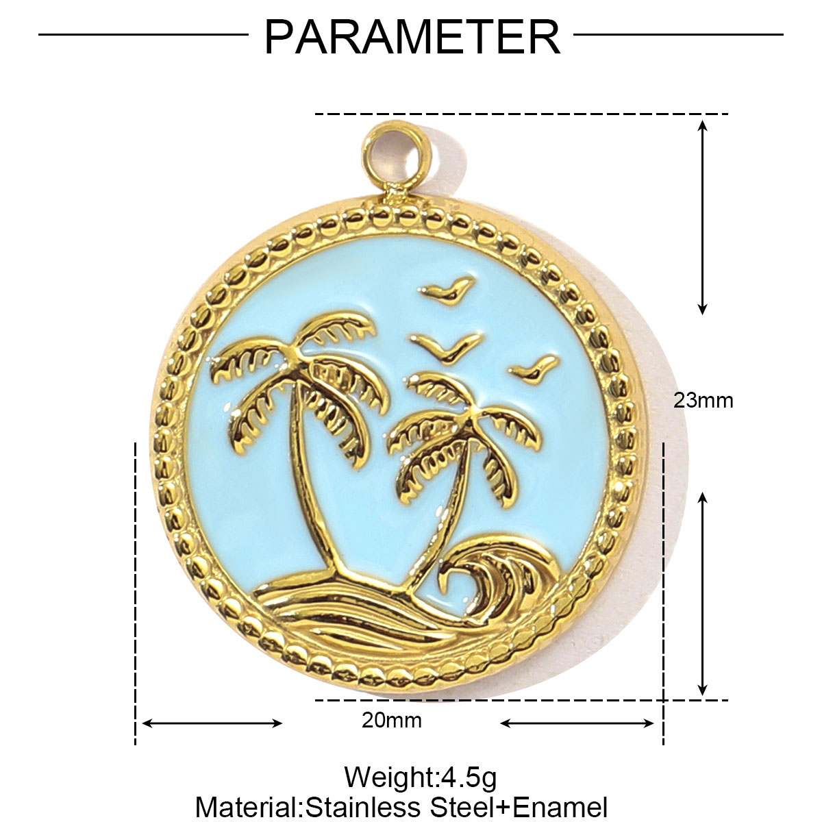 3 stuks/lot roestvrijstalen oceaanpalm zeester kettinghangers, schildpad en slang, doe-het-zelf armband bedeltjes voor dames: Oranje