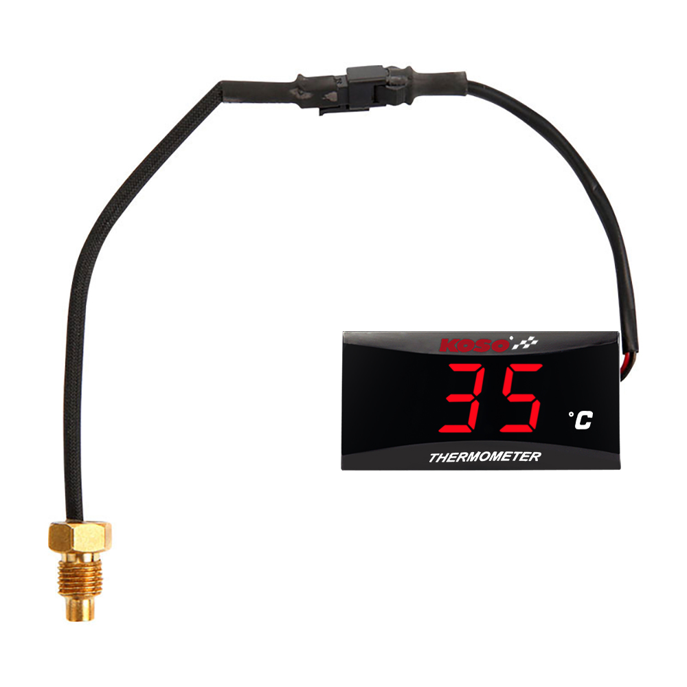 KOSO Motorrad Wassertemperatur Minimessgerät Universal- LCD Digitaler Bildschirm Sensor Thermomete SAMCI Temperaturanzeige: MULTI
