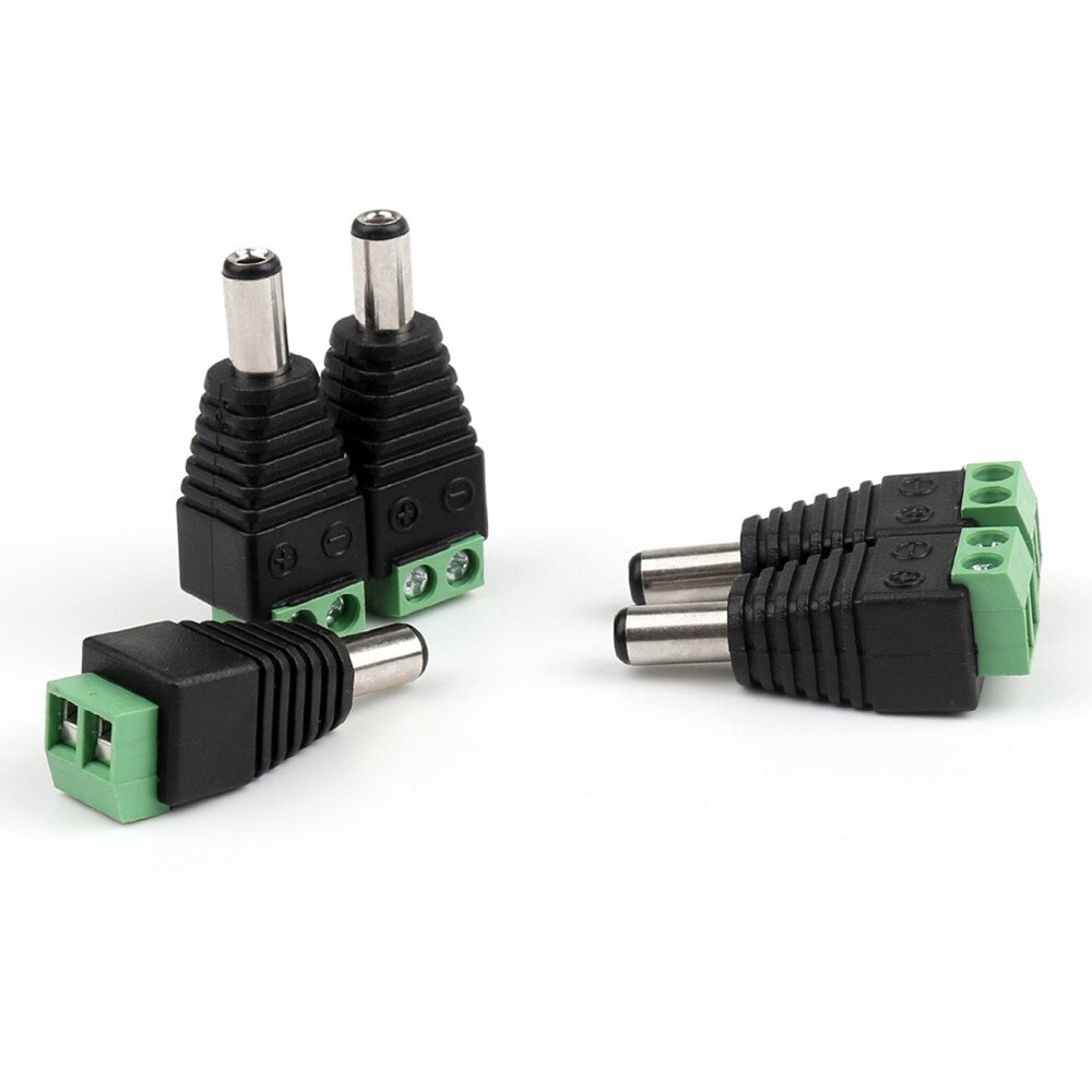 1Stck CCTV BNC Stecker DC Energie Stecker 2,5mm 3,5mm Männlich Weiblich Audio- Video Balun System Sicherheit Adapter koax Katze5 RJ45 USB Jack: 5.5x2.1mm männlich