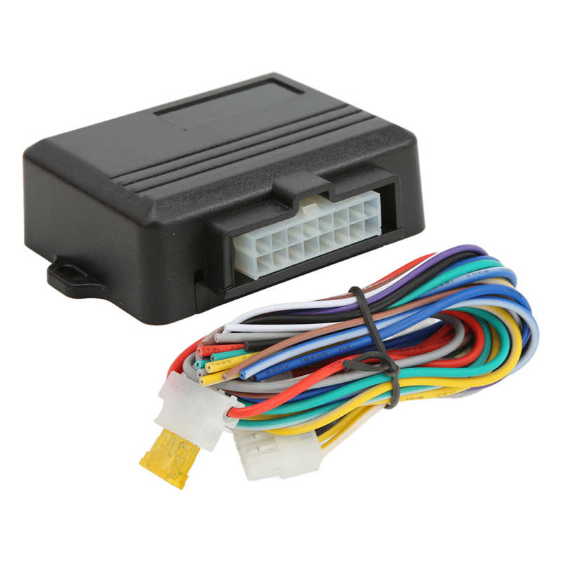 Car Power Window Closer Module Mini Size Power Window Roll Up Module 12V Universal Black for 4 Door Cars