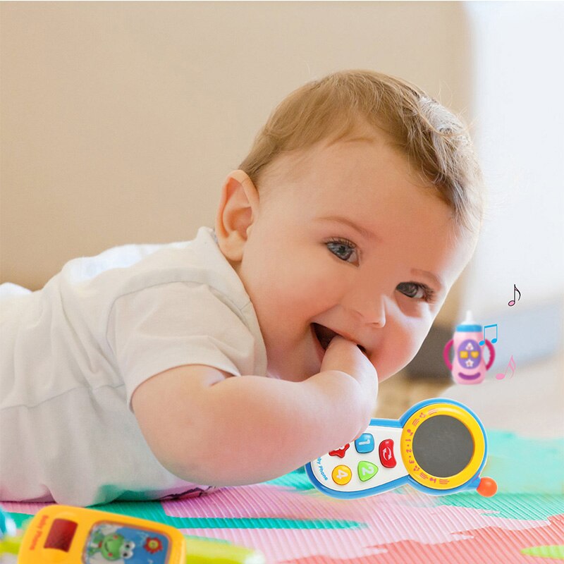 6 tipi di Bambino Intelligente Giocattoli con il Suono & Luce del Flash Giocattoli Elettronici Musicale Del Telefono Telefono Cellulare Per Bambini Giocattoli Educativi regalo di Compleanno regali