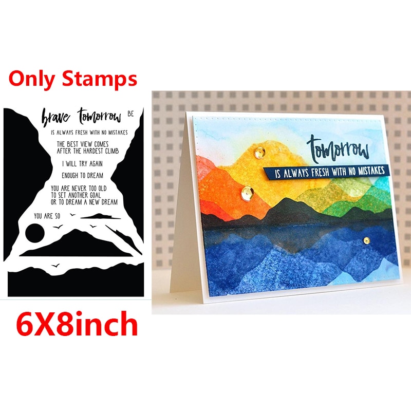 Bébé garçons filles animaux lucioles arbres Oecan scènes Phrases clair timbres matrices de découpe pour bricolage Scrapbooking artisanat cartes: Picture 8 / Only Stamps