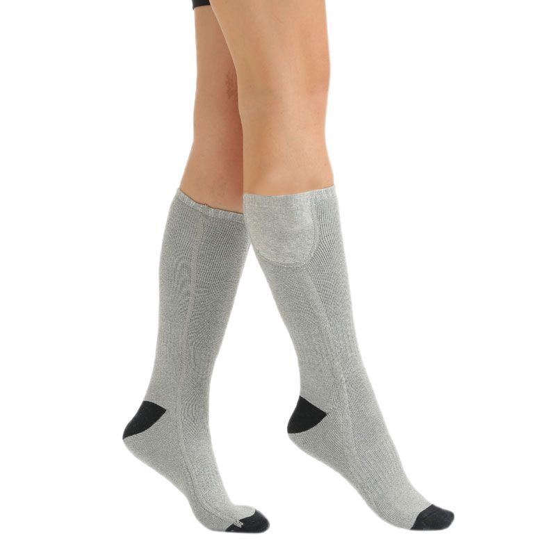 Electric Heated Socks - Unisex Knee-High - Rechargeable Lithium Battery - Remote Control - Skiing: B