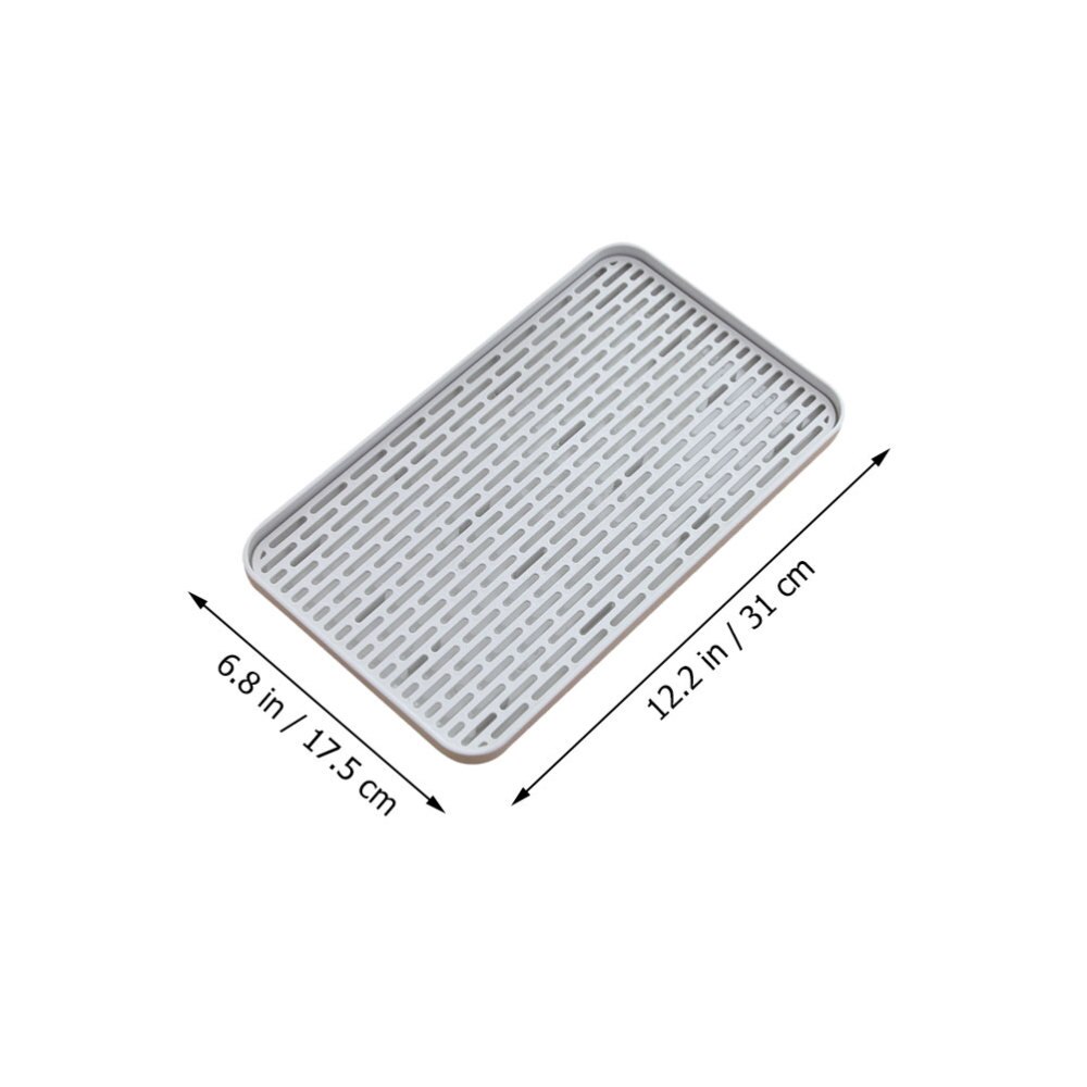 1PC Draining Board Double Layers Rectangular Rack Kitchen Drip Tray (Size Large)