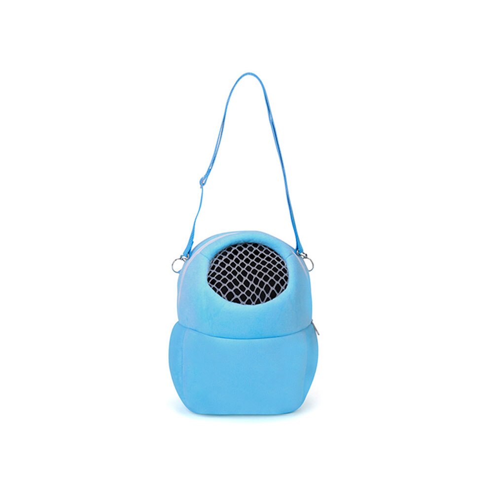 Portable Rabbit Carrier Cage Hamster Chinchilla Travel Bags Guinea Pig Carry Pouch Bag Breathable Small Pet Carry Cage Backpack: S Blue