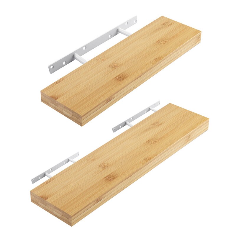 Heavy Duty Floating Shelf Bracket Blind Shelf Support Durable Solid Steel Hidden Brackets With Screws Wall Plugs