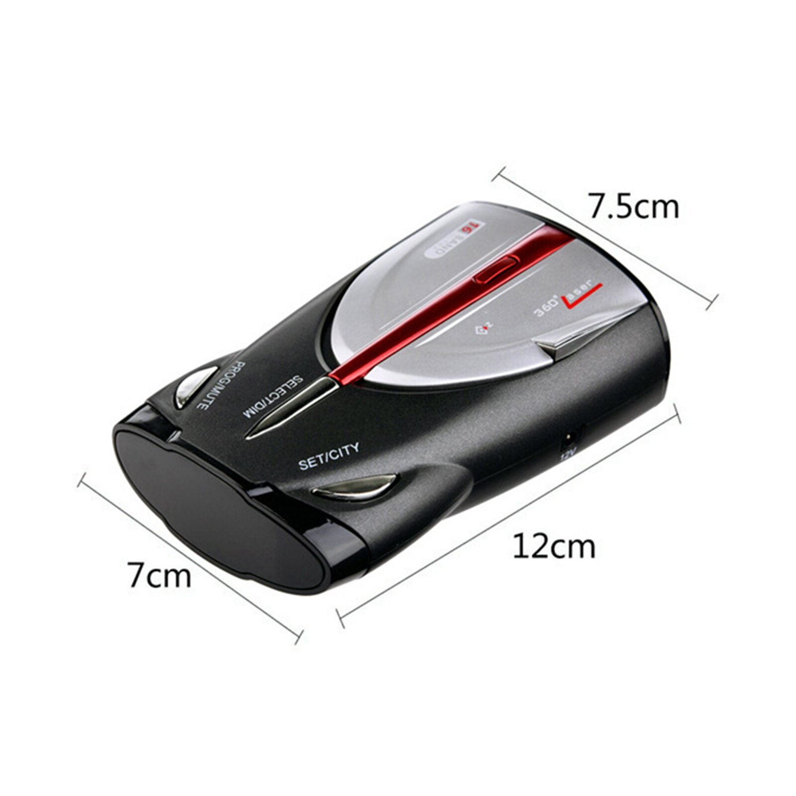 12V 16 Band Car Speedometer Speed Control Detector Safety Voice Warning Alert