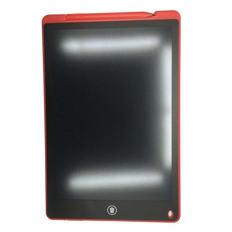Writing Drawing Tablet 12Inch Digital LCD Graphic Board Handwriting Board Kids Education Portable Ultra-Thin Board: Red