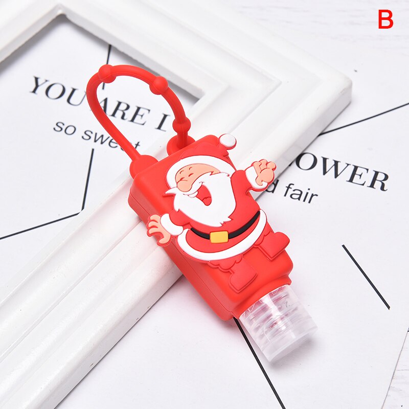 30ml mini jule søde julekarton håndsprit bruser lotion holder tom flaske: B
