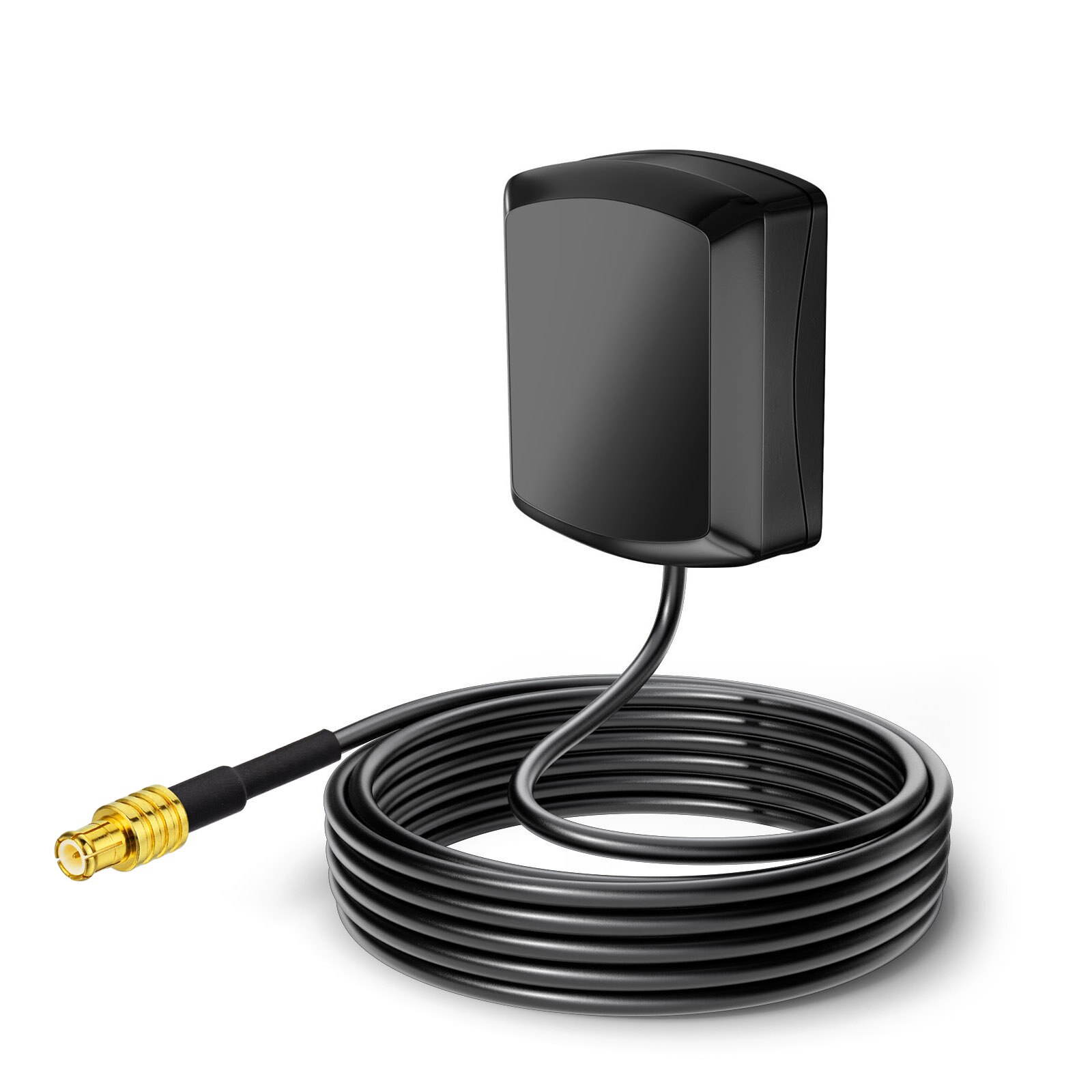 Eightwood-antena GPS externa de coche con conector macho MCX, 1575,42 ± 3 MHz, 3 M, GA01 aéreo activo para Clarion, TomTom, Garmin, Navman