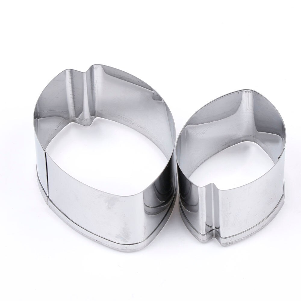 2 stks/set Rvs Tulip Cakevormen Clay Gum Cookie Cake Decorating Gereedschap Fondant Sugarcraft Bloem Cake Cutter Sets