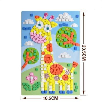 Children Toys Puzzle DIY Foam Mosaic Stickers Art Cartoon Crystal Sticker Educational Toys For Kids Christmas Toy: 3