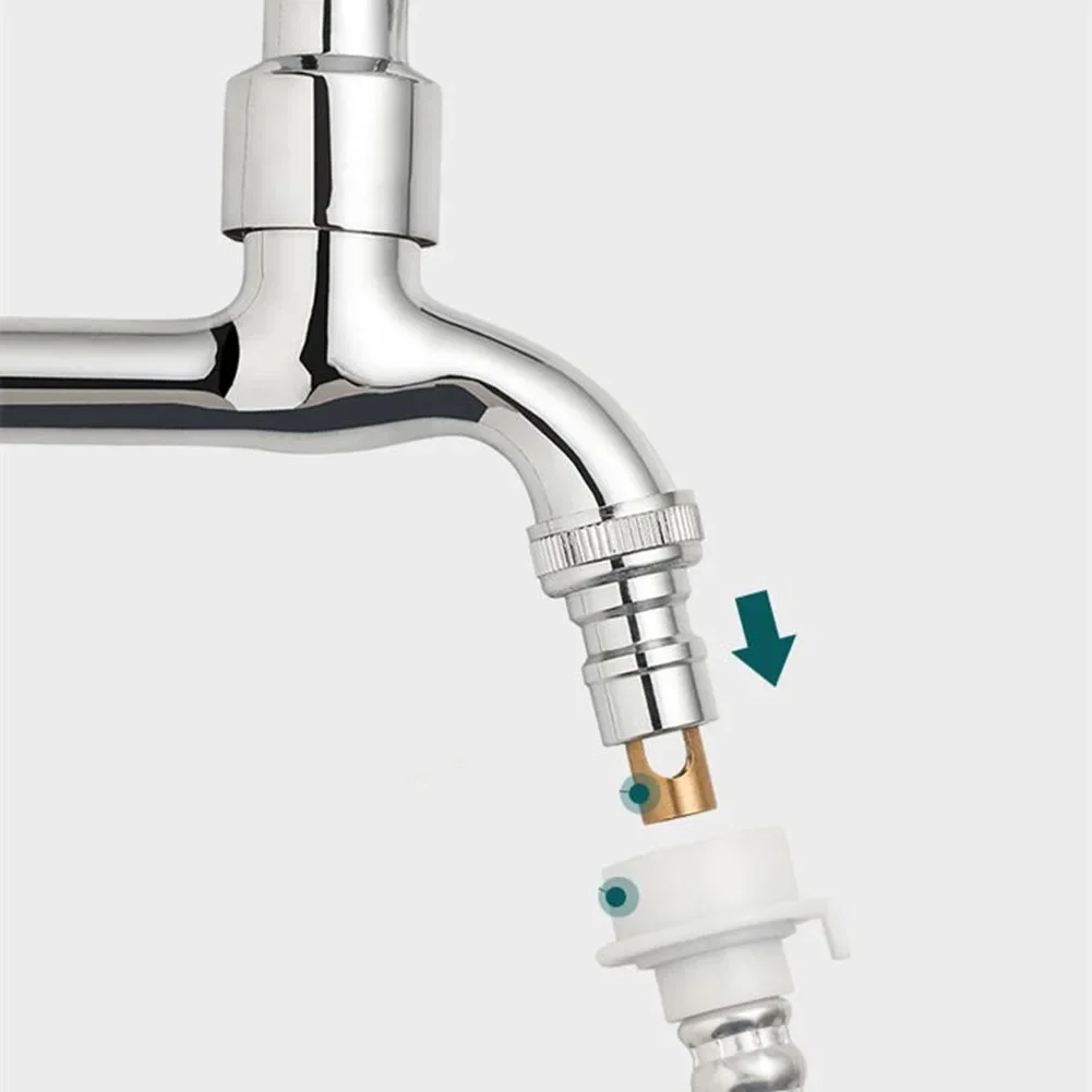 Vattenstoppventil krantillbehör tvättmaskin kranadapter säker automatisk vattenstopp hushållsbadrumstillbehör