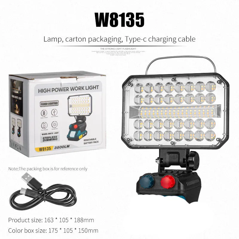 Buitenverlichting Projector Tuinverlichting Thuisgebruiker Batterijduur Projector Noodverlichting zonder batterij: Default Title